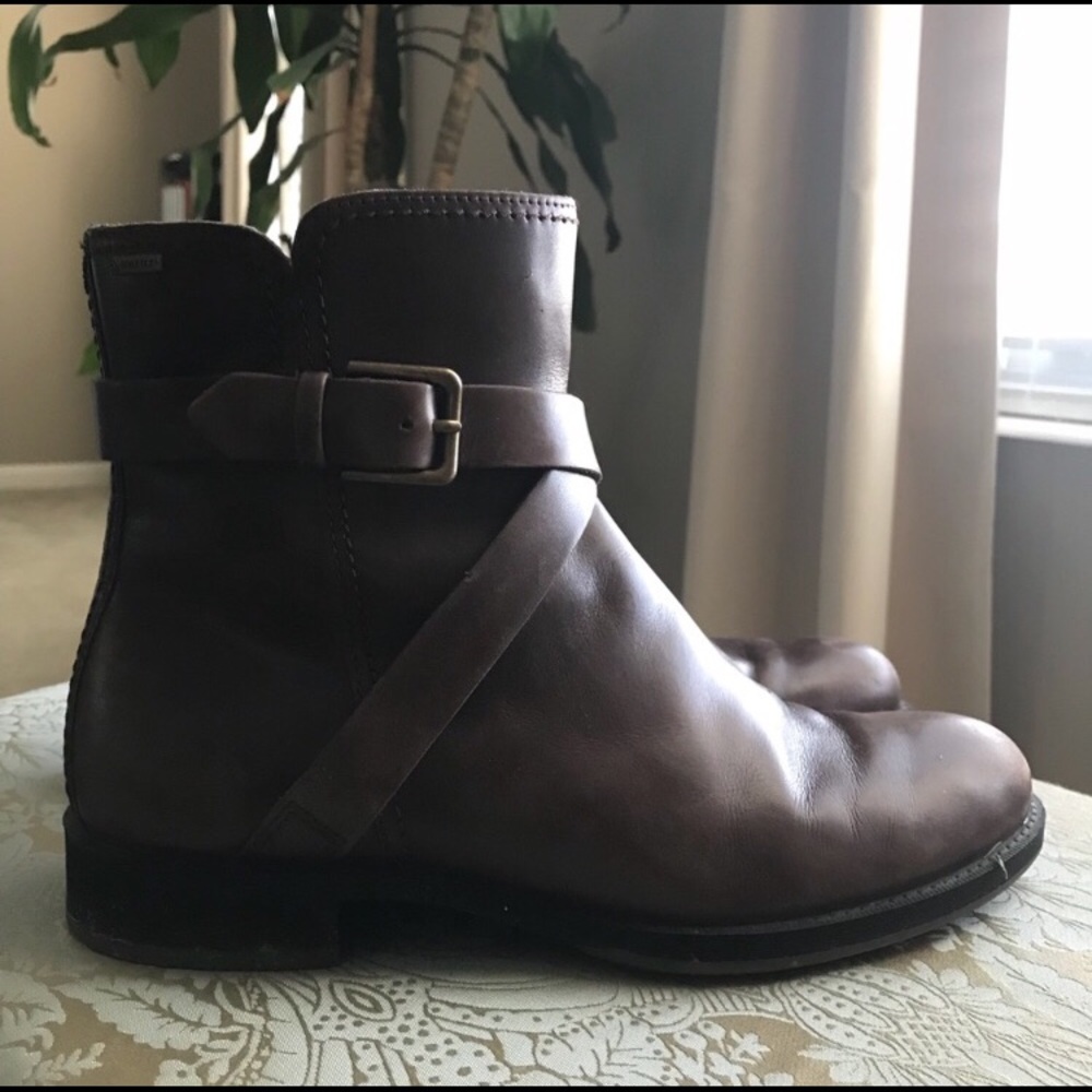 Ecco Goretex Leather Boots